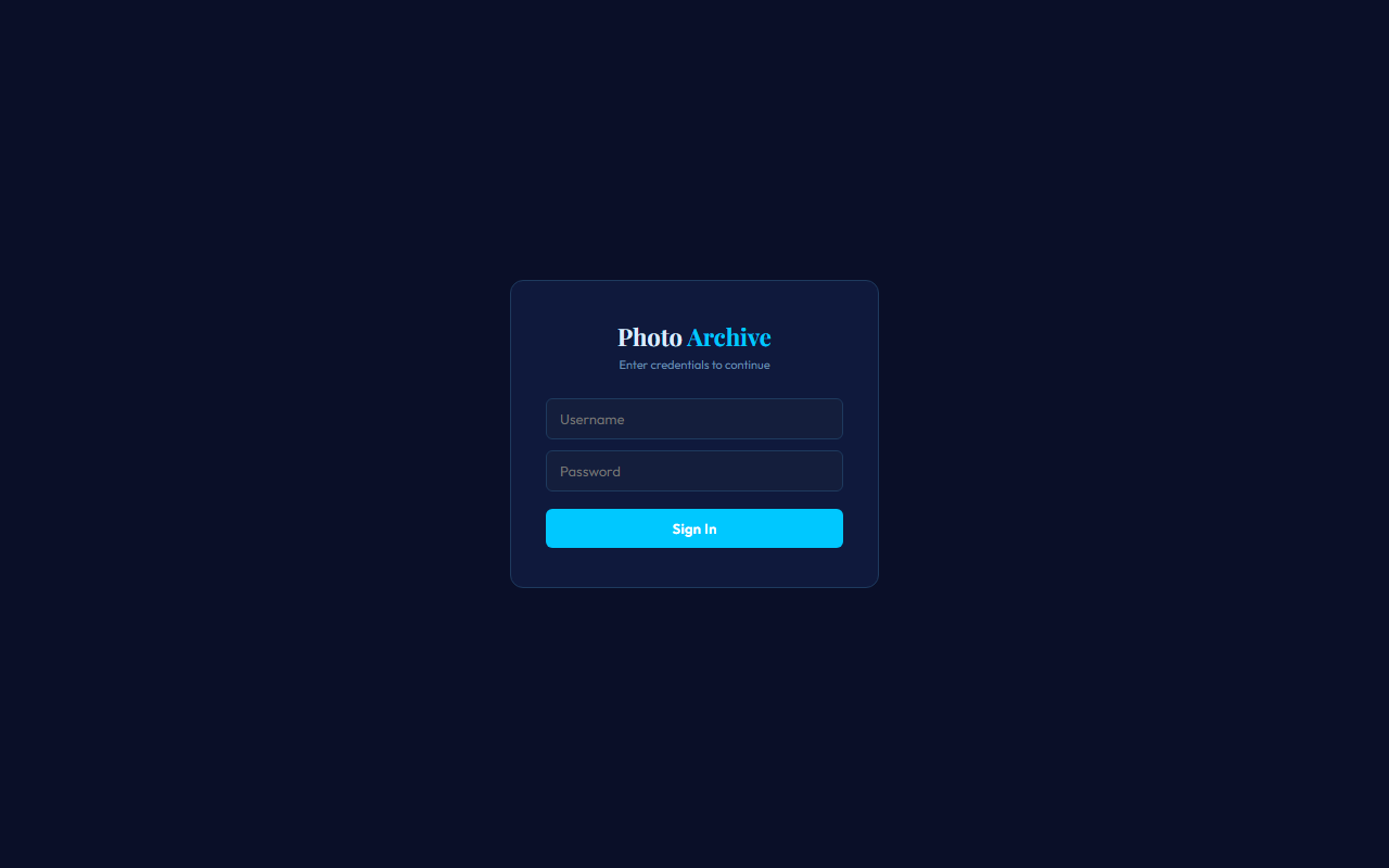 Photo Archive preview